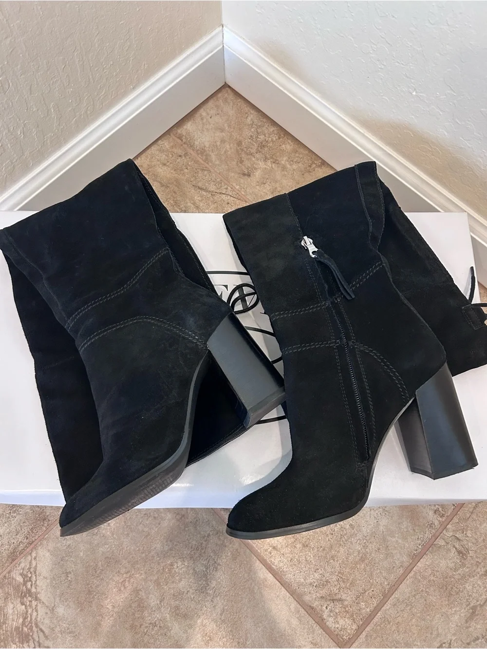 🖤HP🖤Novela Black Over-the-Knee Suede Block Heel Boot - Size 7